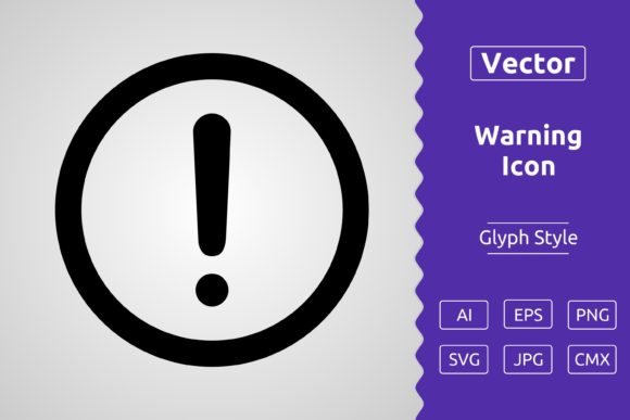 Vector Warning Glyph Icon: Practical Icons & Graphics for Local Brands